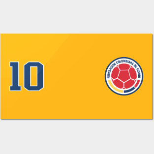 Colombia Flag Futbol Soccer Franela Colombia Posters and Art